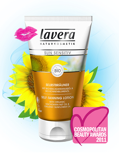 Lavera Sun Sensitiv Pašiedeguma losjons ar organisko makadāmijas riekstu eļļu un saulespuķu eļļu 150 ml